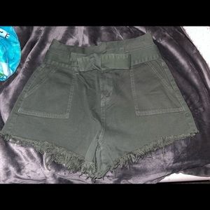 Green shorts